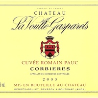 Château La Voulte Gasparets, Cuvée Romain Pauc 2013 (Corbières Boutenac - red)